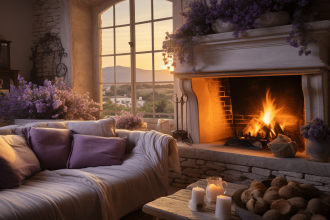 Chauffage au fioul dans une maison provençale en hiver