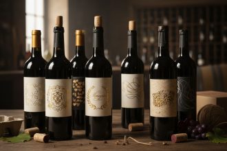 Étiquette de vin personnalisée pour un événement spécial et branding d'entreprise
