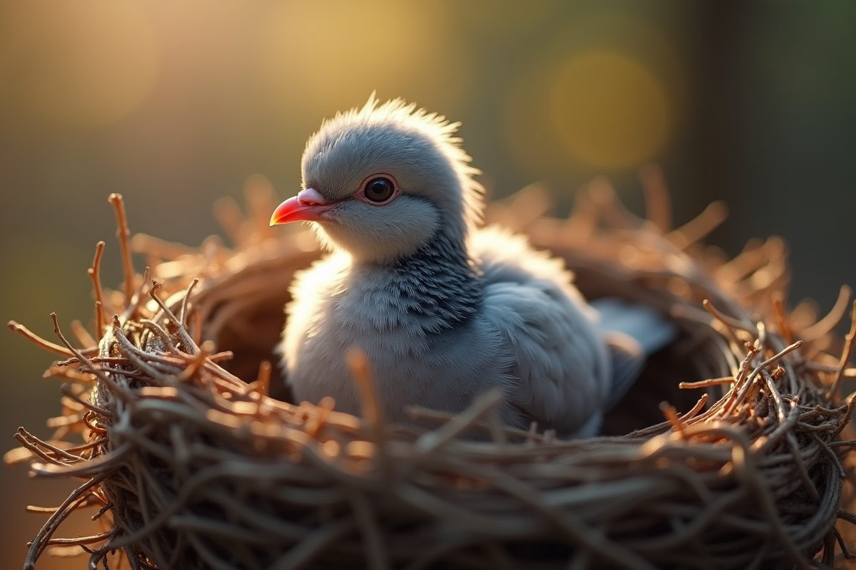 bébé pigeon