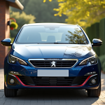 Peugeot 308 GTI propre garée en extérieur en journée