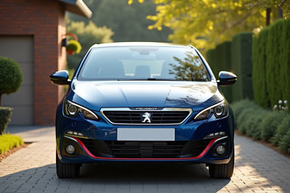 Peugeot 308 GTI propre garée en extérieur en journée