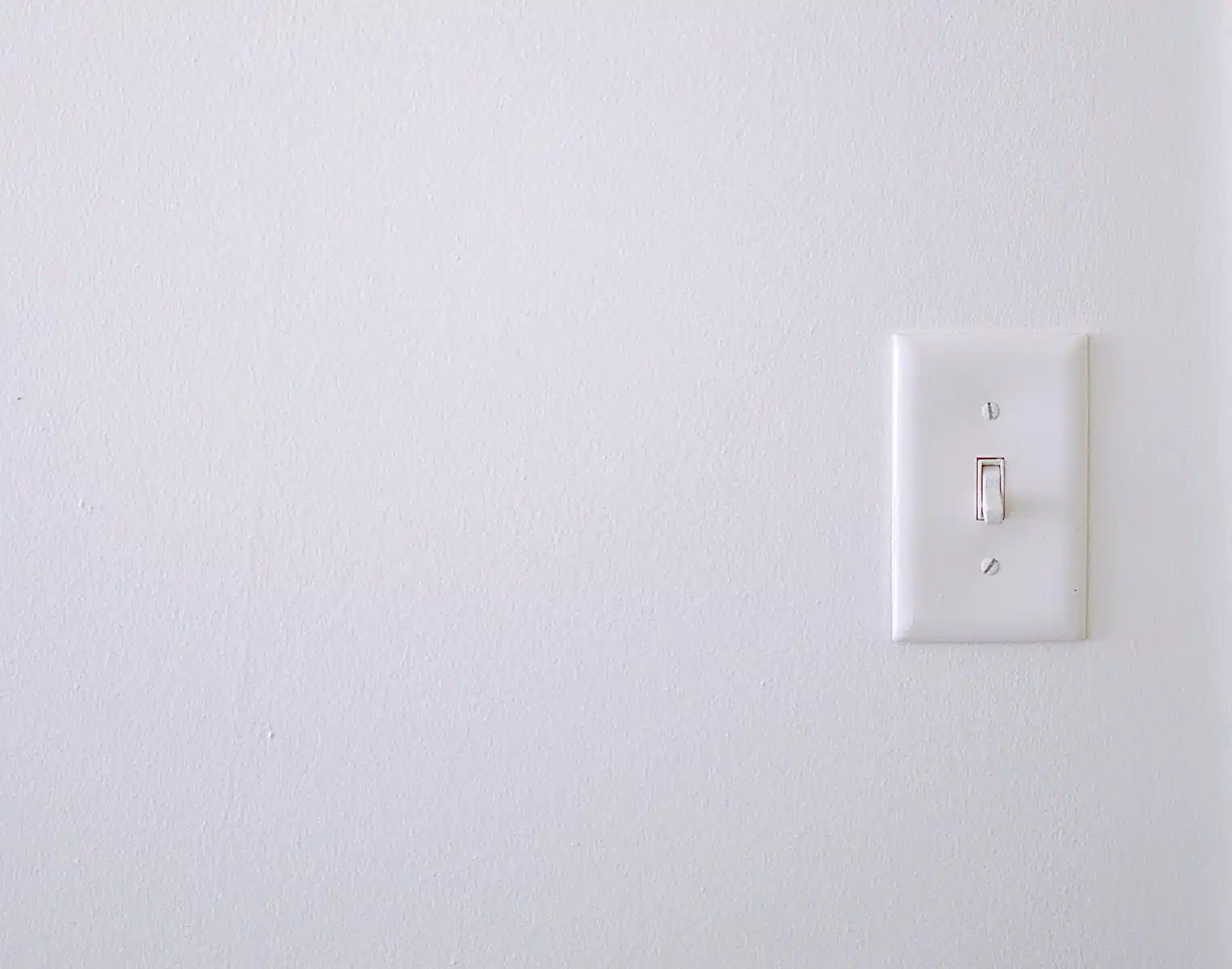 white wall switch